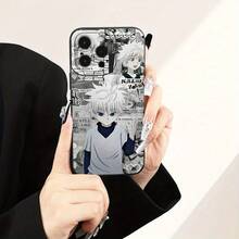 Diseño de estilo urbano juvenil rebelde de anime, una funda para teléfono a prueba de golpes y caídas que ofrece protección integral. Adecuado para la serie  16/15/14/13/12/11/X/XR/XS/8/7/SE Mini Plus Pro Max, perfecto como regalo para novios o novias. - Mezcla de colores - Ver 5