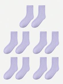 LUVLETTE 1/3/5 perechi de șosete de pluș pentru femei, șosete calde din fleece groase pentru dormit, acasă, maternitate, toamnă/iarnă, mărime universală 35-43 - Multicolor - Vizualizare 20