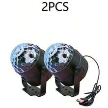 Colorful LED Mini Stage Light - USB Powered, Rotating Magic Ball For KTV & Christmas Deco - Multicolor - View 14