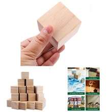 30 Pack 2 Inches Unfinished Wooden Cubes Wooden Blocks - Great Crafts Making - 2 Inch - View 1