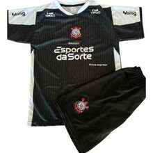 Corinthians Kids' Embroidered Set - Super  2025 - Tân tinh đen - Xem 2
