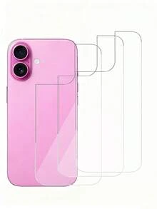 3片裝玻璃後蓋螢幕保護貼，適用於 iPhone 16 6.1 吋 [9H 硬度] - 高畫質強化玻璃後蓋，防刮、易安裝、晶瑩剔透，兼容 16 Pro Max 16 Pro 18 Pro 18 Pro Max 16 Plus 15 Pro Max 15 15 Pro 15 Plus 14 Pro Max 14 Pro 14 14 Plus 13 Pro Max 13 13 Pro 12 11 XR - 無色 - 查看 26