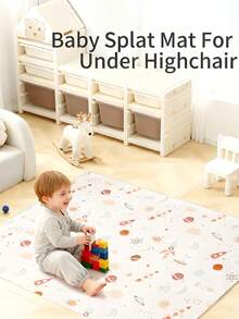 1 件婴儿爬行垫。材质：聚酯纤维。卡通图案学步垫/可折叠爬行垫/适合家庭和旅行使用。防滑表面，防水，易于清洁，柔韧性好，四季皆宜。背面带有纹理硅胶点，增强防滑性能。 - SU5030學步墊 - 查看 1