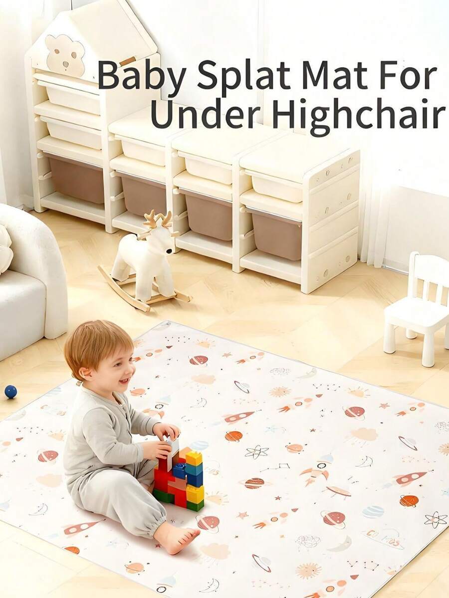 1 件婴儿爬行垫。材质：聚酯纤维。卡通图案学步垫/可折叠爬行垫/适合家庭和旅行使用。防滑表面，防水，易于清洁，柔韧性好，四季皆宜。背面带有纹理硅胶点，增强防滑性能。 - SU5030學步墊 - 查看 1