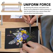 Wooden Book Press Durable Flat Paper Press Machine For Home Bookbinding Press - Apricot - View 3