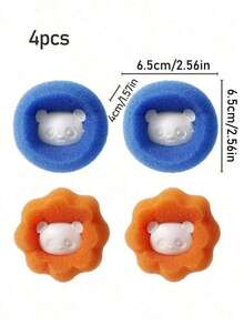 Removedor de Pelo de Mascotas Usado en Lavadora, Reutilización de Bola de Secadora, Reduce Arrugas, Ahorra Tiempo de Secado Libre en la Lavadora (Color Azul Es Aleatorio) - Multicolor - Ver 8