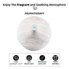 550ml Essential Oil Diffuser  Soundwave Tech, Auto Shut Off, 7 LED Colors With Remote Cool Mist Humidifier For Home & Office - 杏色 - 查看 7
