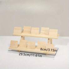 Press On Nail Display Multi-Tiered Display Rack Log Ring Earring Stud Display Rack Removable Earring Card Jewelry Rack Doll Hand Showing - Multicolor - View 11