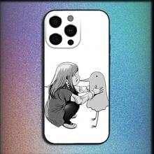 Funda de teléfono Good Night Oyasumi Punpun compatible con 16,15,14,13,12,11,Pro,X,XS,Max,XR,Plus,Mini, funda suave negra, funda compatible con 17 Pro Max, 17 Pro, 17, 16 Pro Max - z7 - Ver 13
