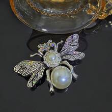 1 szt. Elegancka broszka w kształcie motyla z kryształkami górskimi i sztucznymi perłami, uniwersalna ozdoba dla kobiet, idealna na prezent na Dzień Matki, Boże Narodzenie, sukienki imprezowe - Motyl - Zobacz 12