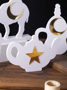 Bộ trang trí Ramadan Eid gồm 1 món, bao gồm trăng lưỡi liềm, lạc đà, đèn lồng, ấm trà, vật trang trí trung tâm bàn tiệc ngày lễ Hồi giáo, trang trí nhà cửa theo phong cách Ả Rập, Eid Mubarak, Ramadan Kareem, trưng bày tiệc lễ hội, trang trí bàn, kệ phòng khách, tạo không khí tâm linh, ý tưởng quà tặng theo mùa, vật trang trí đếm ngược ngày lễ, các yếu tố trăng và sao tỏa sáng, trang trí nhà cửa theo chủ đề Trung Đông. - Nhiều màu - Xem 5