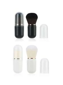 1支/2支/4支装便携式迷你伸缩化妆刷，散粉刷，腮红刷，化妆刷，粉底刷，遮瑕刷，腮红刷，修容刷，腮红刷，古铜粉刷，散粉刷，粉底刷，腮红刷，赠品 - 彩色 - 查看 17