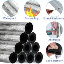 Self-Adhesive Insulation Pipe Sleeve With Aluminum Foil For Water Pipe Solar Heater Fire Protection Pipe - Multicolor - View 6