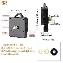 5 Sätze Quarz-Uhrwerk DIY-Kit, 5 Paar Zeiger, 13 mm Wellenlänge, für Wanduhr-Reparatur, Ersatz und DIY, geeignet für Wanddekoration und Geschenke