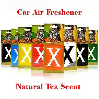 5-40个X形悬挂式空气清新剂 - 持久留香，使用方便，天然香味，适用于汽车、家居、卡车、房车，装饰性空气清新剂