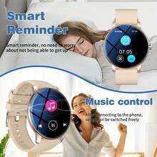 Smartwatch With Wireless Calling/Dialing, Multiple Sports Modes, Call Reminder And Rejection, SMS Reminder, Customizable Wallpaper, Compatible With IOS/Android