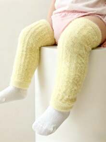 1/6 Pairs Baby Toddler Thick Double-Sided Fleece Warm Leg Warmers, Autumn/Winter - Multicolor - View 16