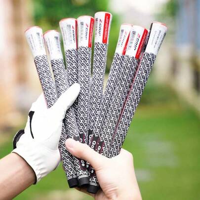 10Pcs/Lot Golf Club Grips Standard Midsize High-Quality Cord Rubber Grip Non-Slip Grip For Driver Wood And Irons