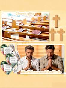 Vintage Prayer Scene Decor,Mini Prayer Quilts With Cross Heart Pocket & Scripture Cloth Panels - Christian Sympathy Gifts For Women, Mothers Day, Baptism, Hospital Visits - Religious Faith-Based Keepsake Pack With Inspirational Bible Verses, Vibrant Fabric Design