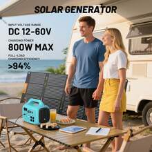 1800W Portable Power Station , 1024Wh LiFePO4 Battery, 1.2H Fast Charging, UPS Function, 4x1800W AC/100W USB-C Output Use As A Solar Generator For Home Backup Power, Camping & RVs,7 Colors To Choose From - View 7