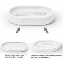 Soap Dishes & Soap Racks - White - View 4
