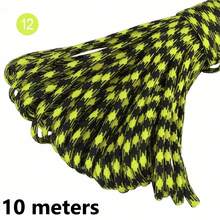 10/100m/Pc Fluorescent Color Camouflage 7-Strand Paracord, Suitable For Outdoor Multipurpose Emergency Survival Rope, Parachute Cord, Bracelet Woven, Camping, Laundry Line, Pet Leash, Durable DIY Rope - 10 Meters - View 60