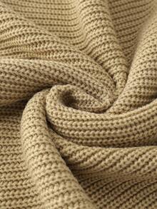 Men's Comfortable Minimalist Button Decor Long Sleeve Crew Neck Sweater, Casual Versatile For Daily Wear, Autumn/Winter