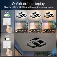 1pc LED Ceiling Light - Modern Pendant Lamp For Hallway, Bedroom Decor & Kitchen, Home Decor & LED Lights, Fixture For Foyer, Bathroom, Staircase - Three Colors Of Light - View 7