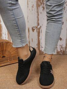 Women's Casual Outdoor Small White Board Shoes, Versatile, Spring/Autumn 2025 New Arrival - JGZ Black - View 3