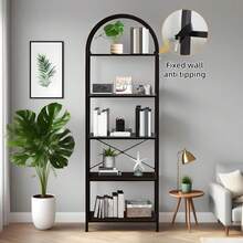 Bookcases - 5 Layers - Black - View 4