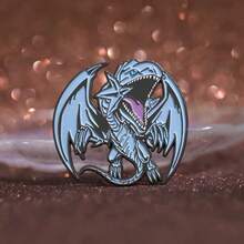 1pc Blue-Eyes White Dragon Badge: A Must-Have For Duel Monsters Fans Halloween Pin For Clothes Bag Charm School Kpop Backpack Teacher Supplies Bag Charms Cute Office Accessories Shirts Jacket Jewelry Christmas Autumn-Winter Accessories,Suitable For Teens, Youth,Men,Casual, Outdoor, Athletic, Vacation, Graduation Gifts, Birthday, Daily Wear Clothes Pin Funny Teacher Gifts - 彩色 - 查看 4