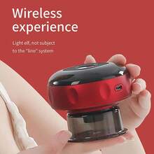 可充电拔罐按摩器，电动拔罐，便携式拔罐按摩套装，USB充电可重复使用，800mAh