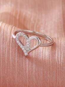 1 chiếc nhẫn vương miện Zirconia thời trang đa năng, phong cách Châu Âu và Châu Mỹ, quà tặng cho phụ nữ vào ngày lễ tình nhân, ngày của mẹ, sinh nhật, tiệc tùng - Bạc - Xem 3
