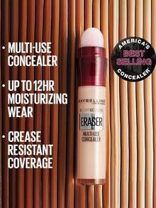 Maybelline 美寶林 Instant Age Rewind 遮瑕液 13 Cocoa，提亮黑眼圈、模糊毛孔，一抹遮瑕，旋轉式塗抹器，抗菌植絨刷頭，不卡粉，無需工具，亮采效果，可當作古銅色眼影使用，適合補妝 - 13 Cocoa - 查看 4