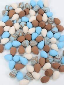 Bộ 10/20/30/50/100 miếng bông trang điểm mini, bông tán kem nền, hoàn hảo cho kem nền dạng lỏng, kem và phấn, bông trang điểm nhiều màu, bông trang điểm nền không chứa latex, dùng được cả khô và ướt, phù hợp với mọi loại da, quà tặng, đồ dùng du lịch, đồ giá rẻ, vật dụng cần thiết khi đi du lịch. - Nhiều màu - Xem 6