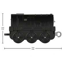Mattel 美泰费雪托马斯和朋友小型金属推拉玩具火车，包含托马斯/珀西/鸭子/妮娅/罗西/刹车车/布鲁诺/威夫/萨尔蒂/哈罗德/捣蛋货车/温斯顿等角色，适合3岁及以上学龄前儿童角色扮演游戏 - Diesel(Black) - 查看 5