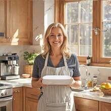 10pcs Square Gold Rimmed Plates - Heavy Duty Gold Square - Includes 10pcs 10.25 Inch Plates Or 10pcs 7.5 Inch Plates, Essential For Dinner, Dessert, Party, Wedding - White - View 7