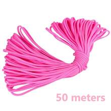 10/50/100m/Pack 7-Strand Multicolor Camouflage Outdoor Tent Emergency Survival Rope, Multi-Purpose Camping Binding Climbing Towing Rope, Bracelet Weaving Hanger Leash, Durable DIY Rope