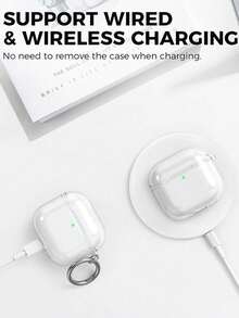 2pcs Transparent Earphone Protective Case + Cleaning Brush