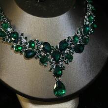 1 Set Elegant Necklace & Earrings Jewelry Set, Luxurious Women's Bridal Wedding Party Formal Occasion Accessories - Jewelry Sets - View 9
