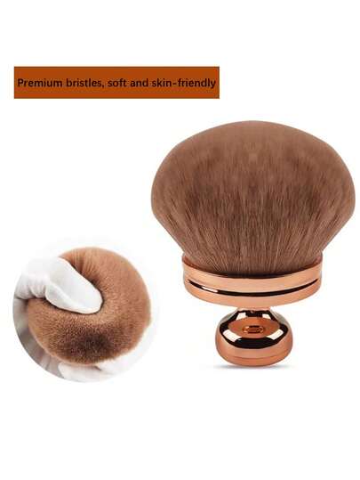 超大号美黑刷，美黑背部涂抹器，宽头歌舞伎刷，用于晕染古铜色美黑产品，椭圆形面部腿部化妆刷，美妆工具礼品，少女时尚单品，送给女友/妻子的礼物