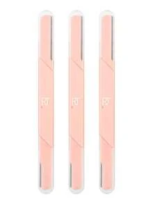 Set de 3 Navajas para la cara y las cejas de Real Techniques - Rosa coral - Ver 1