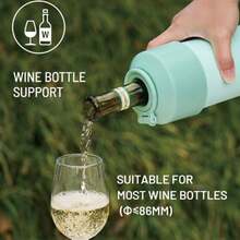 TYESO 900-1000/350-680 Ml Thermal Bottle, Available In Two Sizes. Keeps Drinks Cool Inside, Maintaining The Temperature Of Hot Or Cold Beverages For Up To 24 Hours. Ideal For Physical Activities, Sports, Work, School, Birthday Gifts, And Christmas Presents. - Rosa - 查看 7
