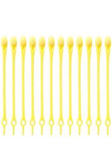 12 قطعة/مجموعة أربطة أحذية مرنة بدون ربط، تصميم إبداعي مصنوع من السيليكون الناعم، مناسبة لجميع المواسم وجميع الأعمار، تناسب أي أحذية، ضروريات يومية