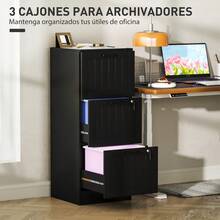 HOMCOM Archivadores - Negro - Ver 2