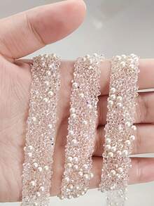 Adhesive Sparkling Rhinestone Ribbon, Glitter Tape Total - Crystal Embellishments Easy To Cut & Stick For DIY Crafts, Wedding, Birthday, Christmas Decorations, Gift Wrapping, Diy Crafts, Clothing, Phone & Party Accessories