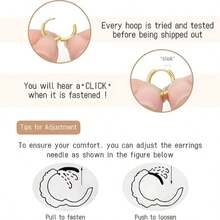 16G 316L不锈钢花朵银色鼻环，雏菊铰链式鼻环，18K镀金穿刺饰品礼品 - 多色 - 查看 7