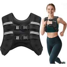 Chaleco con peso 5 kg - Neopreno con relleno de arena de hierro - Ajustable ergonómico con correas reforzadas - Ideal para entrenamiento funcional, boxeo y running - 1 - Ver 2