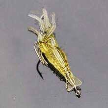 10pcs/Box Silicone Simulated Soft Shrimp Bait With Hook For Shrimp, Bass And Crooked Mouth Fish Bait