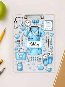 Nurse Scrubs Clipboard,17 Styles,Personalized Nurse Gift, Nurse Appreciation Week Gift, CNA Gifts, Medical Assistant Clipboard, Medical Gift Ideas - Multicolor - View 17